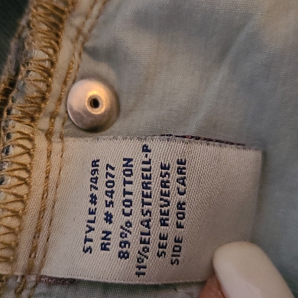 CAbi Dark Rinse Flare Leg Jeans size 6 - Picture 7 of 8